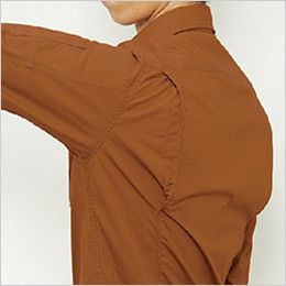 バートル 5515 [春夏用]綿100％リップクロス長袖シャツ[男女兼用] 背アームノーフォーク
