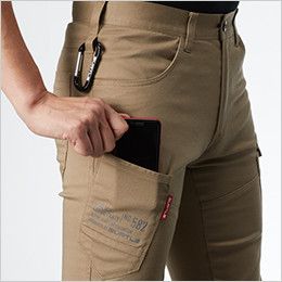 バートル 582 ストレッチカーゴパンツ スマートフォン収納ポケット