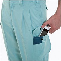 バートル 6002 [秋冬用]エコツータックカーゴパンツ 左 Phone収納ポケット