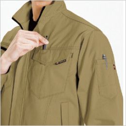 バートル 6071 [秋冬用]制電T/Cソフトツイルジャケット(JIS T8118適合)[男女兼用]  袖ペンポケット