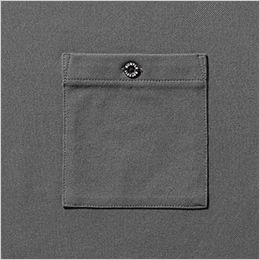 バートル 655 [秋冬用] モックネックロングTシャツ[男女兼用] 胸ポケット(ボタン止め)