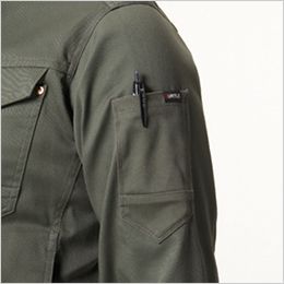 バートル 671 [通年用]T/Cストレッチツイル ジャケット[男女兼用] 袖ペンポケット(左)