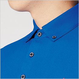 バートル 717 [春夏用]半袖ボタンダウンシャツ(左胸ポケット付)[男女兼用] ボタンダウン仕様