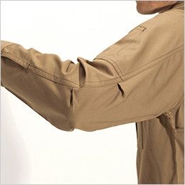 バートル 8093 [春夏用]綿100％ライトチノ長袖シャツ[男女兼用] アームタック