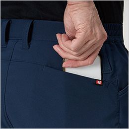 バートル 9522 [秋冬用]カーゴパンツ[男女兼用] Phone収納バックポケット※着席時スマホが干渉しないポケット
