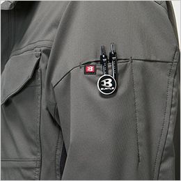 バートル 9721 [春夏用]ジャケット[男女兼用] 袖ペンポケット(左)
