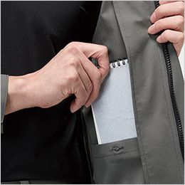 バートル 9721 [春夏用]ジャケット[男女兼用] 内ポケット(左・ボタン止め)
