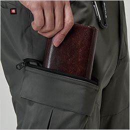 バートル 9722 [春夏用]カーゴパンツ[男女兼用] 長財布・レベルブック・ Phone収納ファスナーポケット
