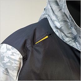 バートル AC1091 [春夏用]エアークラフト パーカージャケット[男女兼用] フルハーネスのフックハンガー用のスリットで収納できます