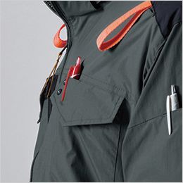 バートル AC1156-Y26 [春夏用]エアークラフト ACタクティカル半袖ブルゾン[男女兼用]【サイドバックファン】 胸ペンポケット