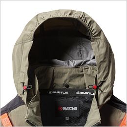 バートル AC2081SET [春夏用]エアークラフトセット ハイバックAC長袖ブルゾン[フード着脱可能][男女兼用] ポリエステル100％ 大型フードスピンドル付き (ボタン止め脱着仕様)