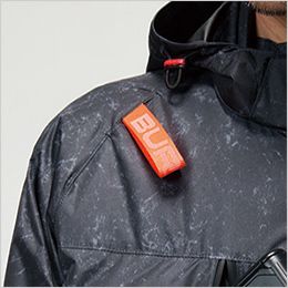 バートル AC2091HBSET [春夏用]エアークラフトセット 長袖ブルゾン ハイバックファンタイプ[男女兼用] ハーネスフックハンガー取付ベルト＆取り出し口