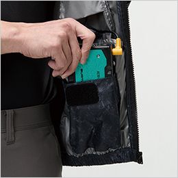 バートル AC2091SET [春夏用]エアークラフトセット 長袖ブルゾン サイドバックファンタイプ[男女兼用] 内バッテリーポケット（左・マジックテープ止め）