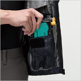 バートル AC2096SET [春夏用]エアークラフトセット 半袖ブルゾン サイドバックファンタイプ[男女兼用] 内バッテリーポケット（左・マジックテープ止め）