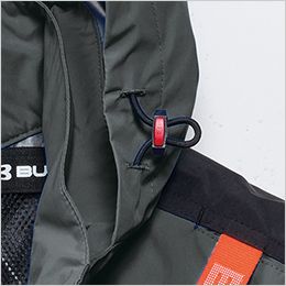 バートル AC2106SET [春夏用]エアークラフトセット 半袖ブルゾン[男女兼用] 大型フード スピンドル付き（前·後）（ボタン止め着脱仕様）