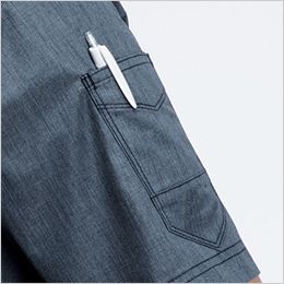 バートル AC7146-Y26 [春夏用]エアークラフト 半袖ブルゾン[男女兼用] ペン差しポケット