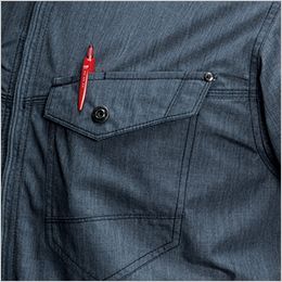 バートル AC7146-Y26 [春夏用]エアークラフト 半袖ブルゾン[男女兼用] ペン差しポケット