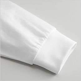 6.5オンス ファインジャージー ロングスリーブ Tシャツ（2.1インチリブ） 袖口は2.1インチ幅の長めのリブ仕様