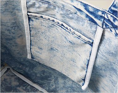 デニムラージトートバッグ 内ポケット付き