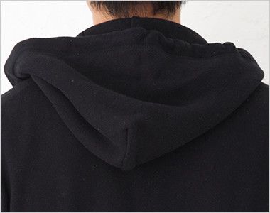 裏パイル ファイン フレンチテリー スウェットフルジップパーカー(8.4オンス)(男女兼用) フード