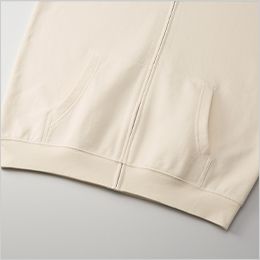 キャブ　UnitedAthle（ユナイテッドアスレ）5397-01　8.8オンス オーセンティック パイル スウェットフルジップパーカ（裏パイル） 大きめのカンガルーポケットは手がすっぽり入る大きさ