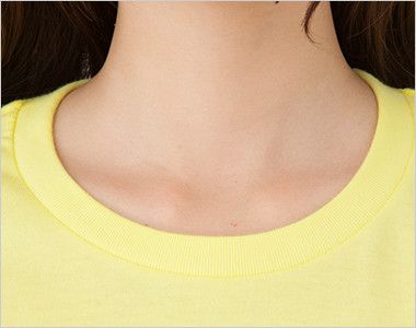 レギュラーフィットTシャツ(5.0オンス)(男女兼用) リブ仕様のキレイでしっかりとした襟