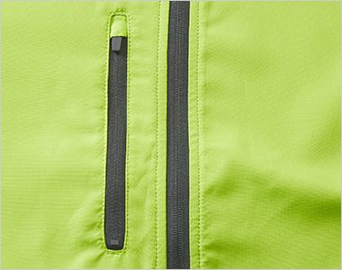 マイクロリップストップスタンドジャケット(裏地付)(男女兼用) ファスナー付きポケット