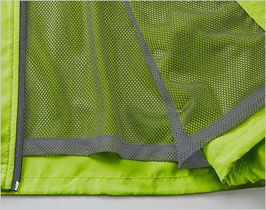 マイクロリップストップスタンドジャケット(裏地付)(男女兼用) メッシュ素材のライナー付き、プリント加工に便利な裾フラシ仕様