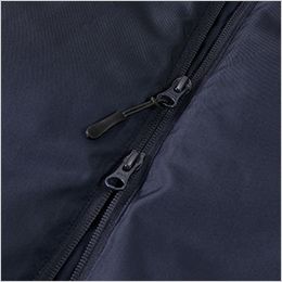 インサレーテッド フルジップ パーカ（中綿入） YKK社製DALH型ダブルスライダー（ファスナー裏づかい）