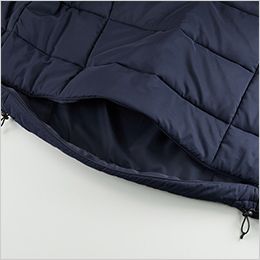 インサレーテッド スタンド ジャケット(中綿入) 加工用ファスナー(コンシールファスナー)付き
