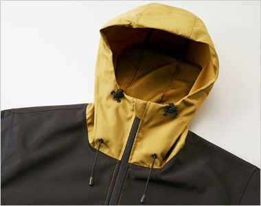 スイッチングシェルパーカ(一重) ドローコード付きのため体に合わせて調整可能