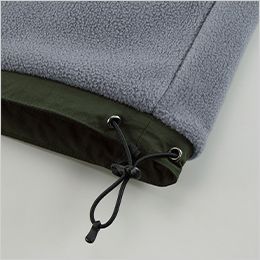 シェル フリース リバーシブル スタンド ジャケット ドローコード付き