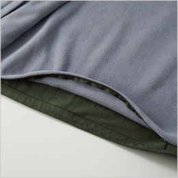 シェル フリース リバーシブル スタンド ジャケット 加工用ファスナー