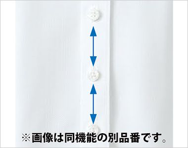 アルファピア AR1586 [通年]七分袖ブラウス[ニット/紫外線カット/吸汗速乾] 安心のボタンピッチ 胸元のちら見えガード！