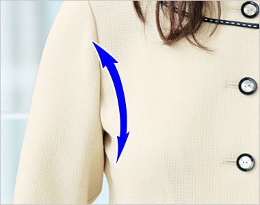 アルファピア AR1589 [春夏用]ライトジャケット[サマーツイード/高通気] 腕の動きがラクラク。フレックスリーブII