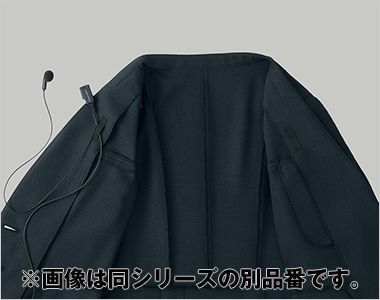 アルファピア AR2636 [通年]ベスト[2WAYストレッチ/吸汗速乾] インカムループ インカムのコードを通すのに便利なループ付き