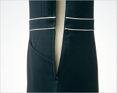 アルファピア AR6683 ジャンバースカート [ニット/高通気/防シワ] 着脱が簡単な深めのサイドファスナー