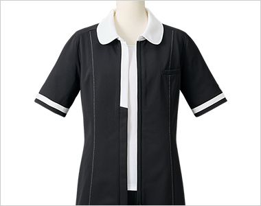 Mary Quant M13411 [通年]チュニック[ニット/帯電防止/一重仕立て] ファスナー前中心あき
