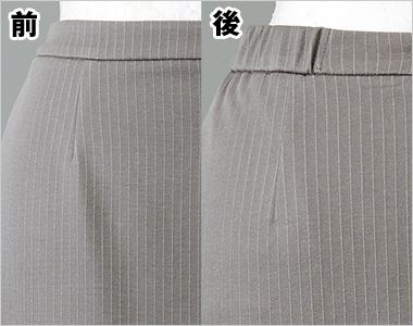 Mary Quant  M33281[通年] スカート [ストライプ/ニット/ストレッチ] ゴムインカーブベルトで、すっきりなのにラクなウエスト