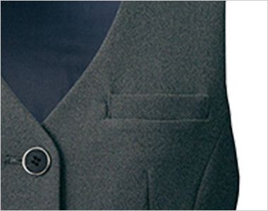 [廃番]ユキトリイ YT2306 [通年]ベスト 無地 名札ホール付きポケット