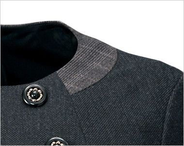 ユキトリイ YT4919 [通年]プルオーバー チェック 知性を印象づけるグレンチェック柄を施した襟部分