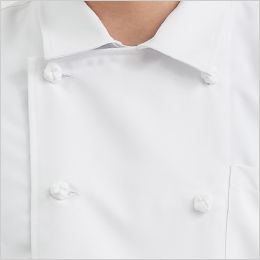 7753 チトセ(アルベ) ダブルコックシャツ/五分袖(男女兼用) 組紐ボタン仕様