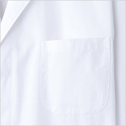 AB-6406 チトセ(アルベ) 白衣/長袖/襟あり(男性用) ポケット付き