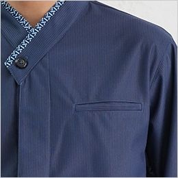 AS-8011 チトセ(アルベ) 和風シャツ/七分袖(男女兼用) 左胸ポケット付き