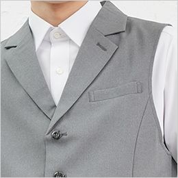 AS-8067 チトセ(アルベ) ベスト(男性用) 左胸ポケット付き
