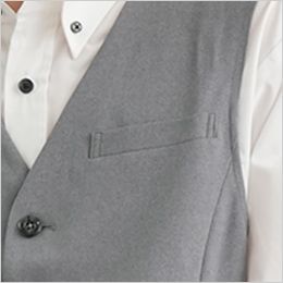 AS-8069 チトセ(アルベ) ベスト(男性用) 左胸ポケット付き