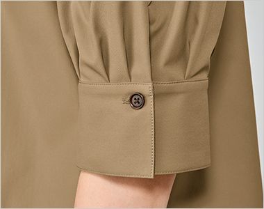Unite DOM-0052 トップス/半袖[女性用] 広めの袖口でボタンの開閉無しでも着用可能です
