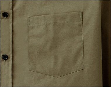 EP-5962 チトセ(アルベ) ブロードシャツ/長袖(男女兼用)レギュラーカラー ポケット付き