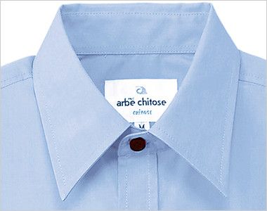EP-5963 チトセ(アルベ) ブロードシャツ/半袖(男女兼用)レギュラーカラー 定番のレギュラーカラー