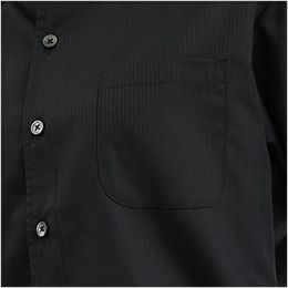 EP-7823 チトセ(アルベ) ボタンダウンシャツ/七分袖(男女兼用)開襟 左胸ポケット付き
